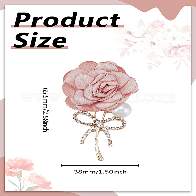 1 шт. булавки для лацкана из розового сплава&nbsp;JEWB-LP0010-16-1