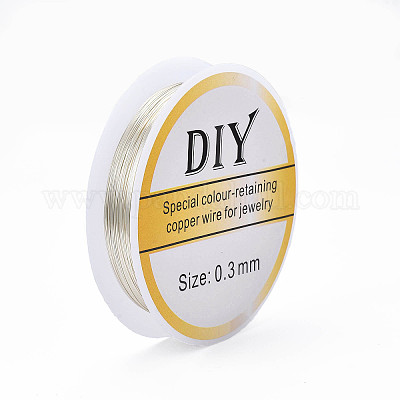 Круглая медная проволока для ювелирных изделий&nbsp;CWIR-Q006-0.3mm-S-1