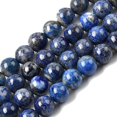 Natürlicher Lapislazuli Perlenstränge&nbsp;G-G344-A09-8mm-1
