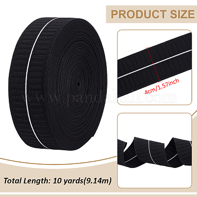 10 ярд плоский эластичный шнур из полиэстера&nbsp;SRIB-BC0001-35B-1