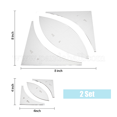 Quilting Rulers and Templates Transparent Acrylic Quilting Rulers