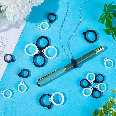 60шт. 4-х стильный силиконовый кулон SIL-CP0001-06-1