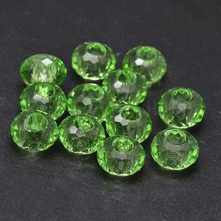 Glass Rondelle Faceted Beads GLAA-E017-07-1