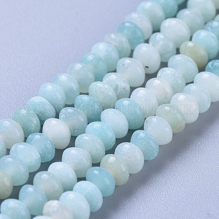 Chapelets de perles en amazonite naturelle G-F638-09-1