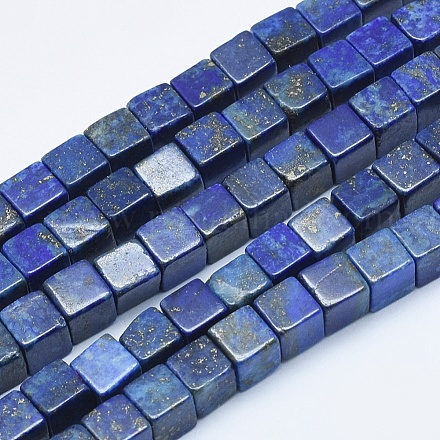 Chapelets de perles en lapis-lazuli naturel G-E444-25-6mm-1