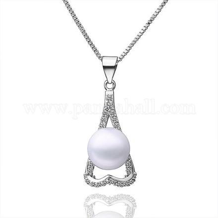 Ciondoli belli strass ottone ed imitazione perla per l'amico migliore ragazza regalo KY-BB10211-1