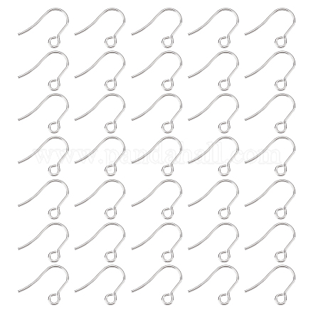 Unicraftale 300Pcs 316 Surgical Stainless Steel Earring Hooks STAS-UN0044-31-1