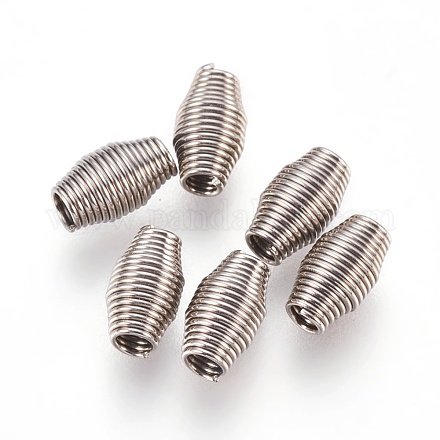 304 Stainless Steel Spring Beads STAS-L207-09P-1