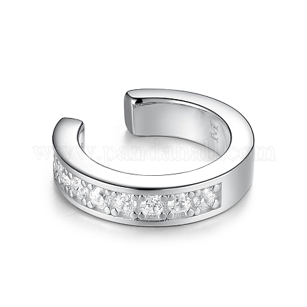 Серьги-каффы из стерлингового серебра в форме буквы С XK0393-2-1