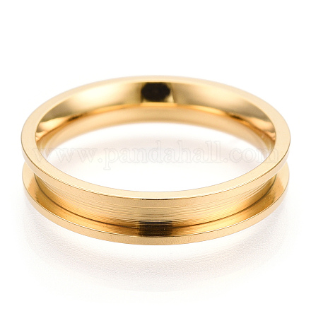 201 кольцо из нержавеющей стали с рифлением для пальцев RJEW-TAC0017-4mm-01C-1