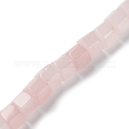 Granos naturales de abalorios de cuarzo rosa G-C026-B01-1