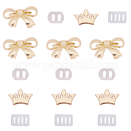 Wadorn 8 set corona e decorazione borsa in lega bowknot FIND-WR0002-45-1
