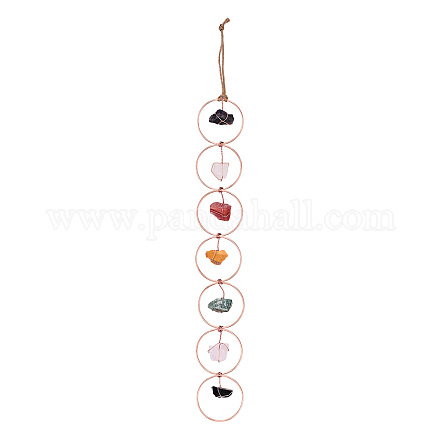 7 Chakra Gemstone Wall Hanging Pendant Decorations PW23021559772-1