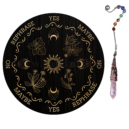 AHANDMAKER Sun Moon Hand Plant Pendulum Board DIY-GA0003-53H-1
