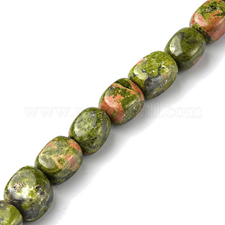Natural Unakite Beads Strands G-F743-02R-1