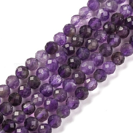Natürlichen Amethyst Perlen Stränge&nbsp;G-F770-C07-02AB-1