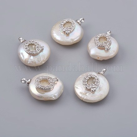 Natural Cultured Freshwater Pearl Pendants PEAR-F008-30P-Q-1