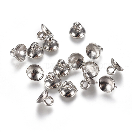Bails pendentif capuchon de perle en plastique ccb CCB-L013-01P-1
