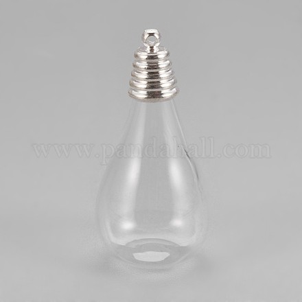 Ensembles de fabrication de pendentifs de bouteilles en verre DIY-WH0081-02S-1