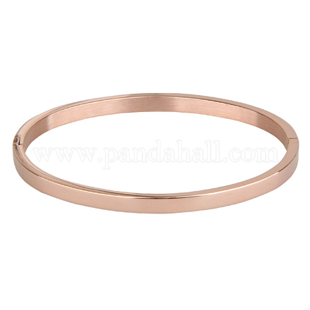 304 Stainless Steel Bangles BJEW-E277-42A-RG-1