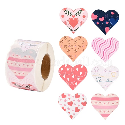Valentine's Day Theme Paper Gift Tag Stickers DIY-C007-01C-1
