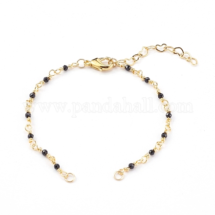 Natural Spinel Handmade Beaded Chains Bracelet Making AJEW-JB00907-01-1