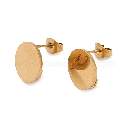 Ионное покрытие (ip) 304 нержавеющая сталь гвоздики фурнитура для сережек STAS-P308-11G-A-1