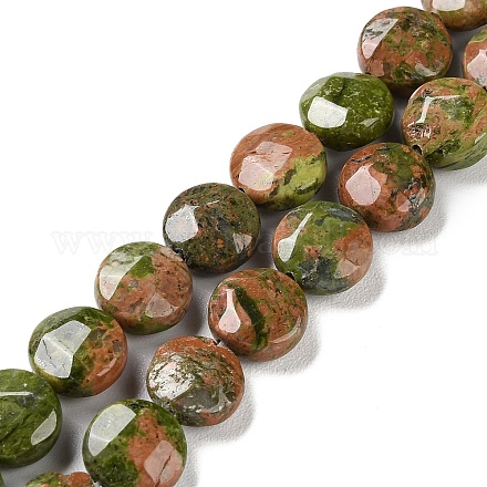 Chapelets de perles en unakite naturelle G-K357-B04-01-1