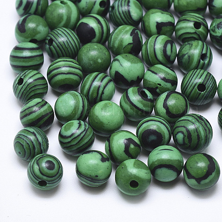 Synthetic Malachite Beads G-T122-25A-08-1
