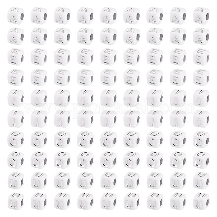 Pandahall 500шт 5 стиля непрозрачные акриловые бусины OACR-TA0003-45-1