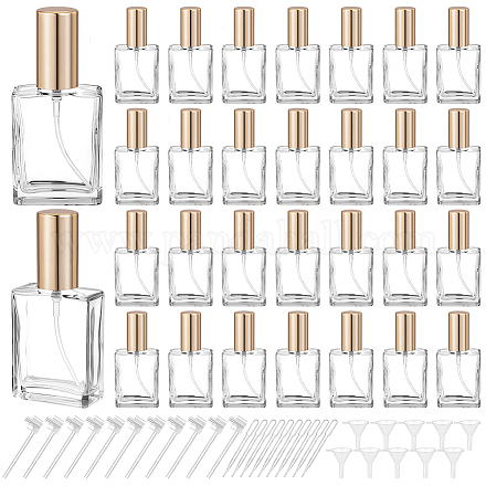 30 шт. стеклянные флаконы для духов с ПП-пластиком&nbsp;AJEW-GA0009-21-1