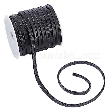 FINGERINSPIRE PU Imitation Leather Cord (Black WL-WH0003-15A-02-1
