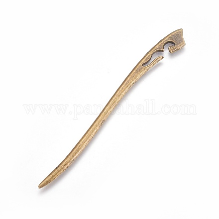 Tibetan style alloy hair stick OHAR-WH0014-01AB-1