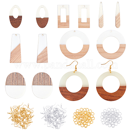 Kits de fabrication de boucles d'oreilles en résine de bricolage olycraft DIY-OC0006-48-1