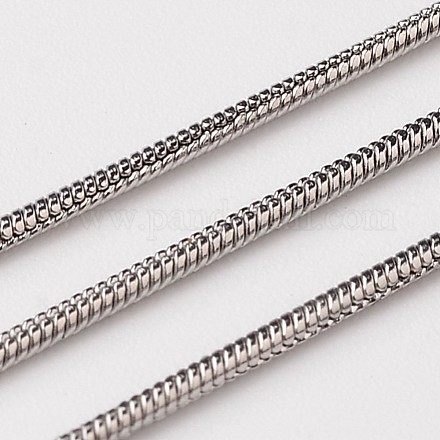 3.28 pie 304 cadenas de serpiente redondas de acero inoxidable X-CHS-L015-06-1