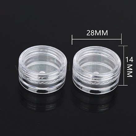 Прозрачная пластиковая пустая портативная банка для крема для лица&nbsp;LS-CON-PW0001-001-1