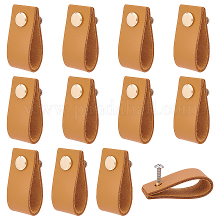 Manijas rectangulares de cuero para cajones AJEW-WH0251-71A-1