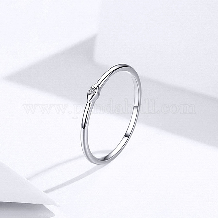 925 стерлингового серебра кольца перста RJEW-FF0009-06P-18mm-1