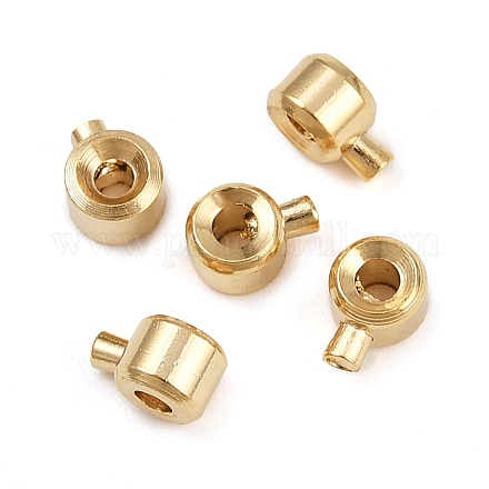 Зажимные бусины из латуни KK-P310-23B-G-1