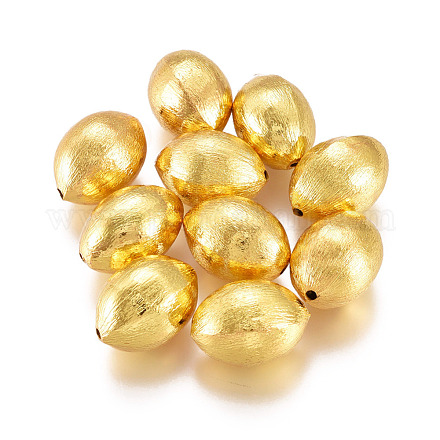 Perles en laiton plaqué durable KK-D158-11G-1