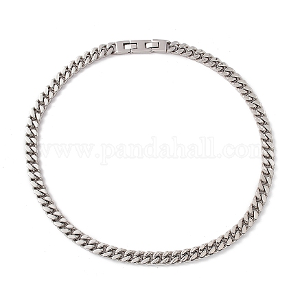 304 collar de cadena de eslabones de acero inoxidable para mujer. NJEW-E155-02P-02-1