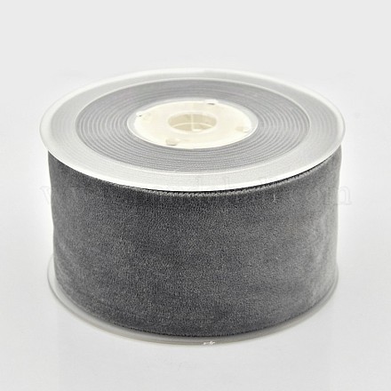Ruban de velours en polyester pour emballage de cadeaux et décoration de festival SRIB-M001-50mm-077-1