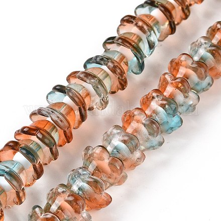 Chapelets de perles en verre transparente   LAMP-H061-01B-02-1