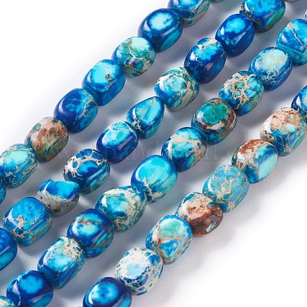 Natürliche regalite / imperial jasper / sea sediment jasper beads stränge X-G-Z008-01A-1