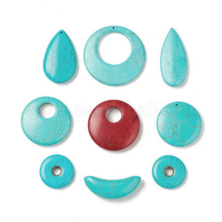 Pendentifs howlite synthétiques G-A211-10-1