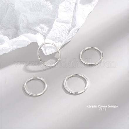 925 стерлингового серебра кольца перста RJEW-BB48440-A-1
