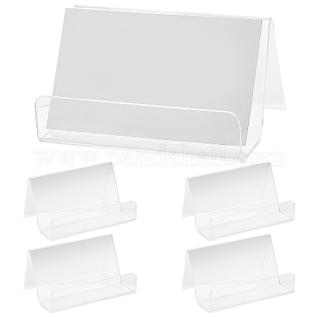 Acrylic Business Card Holder For Desk, Clear Plastic Business