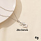 304 Stainless Steel Serpentine Pendant Necklaces, Cable Chain Necklaces