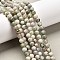 Natural Peace Jade Beads Strands, Round, 6mm, Hole: 1mm, about 62pcs/strand, 15 inch