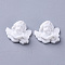 Resin Cabochons, Cupid/Cherub, White, 24.5x28x11mm